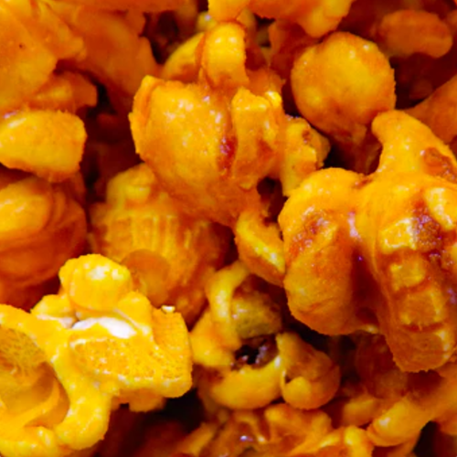 Cheesy Caramel Glaze gourmet popcorn